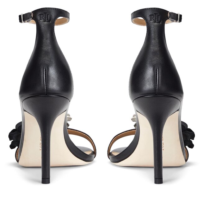 Sandali Lauren Ralph Lauren Allie Flower 802935571001 Nero escarpe.it