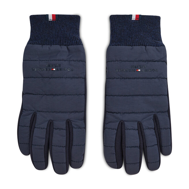 Rękawiczki Męskie Tommy Hilfiger Th Established Mix Nylon Gloves - Granatowy