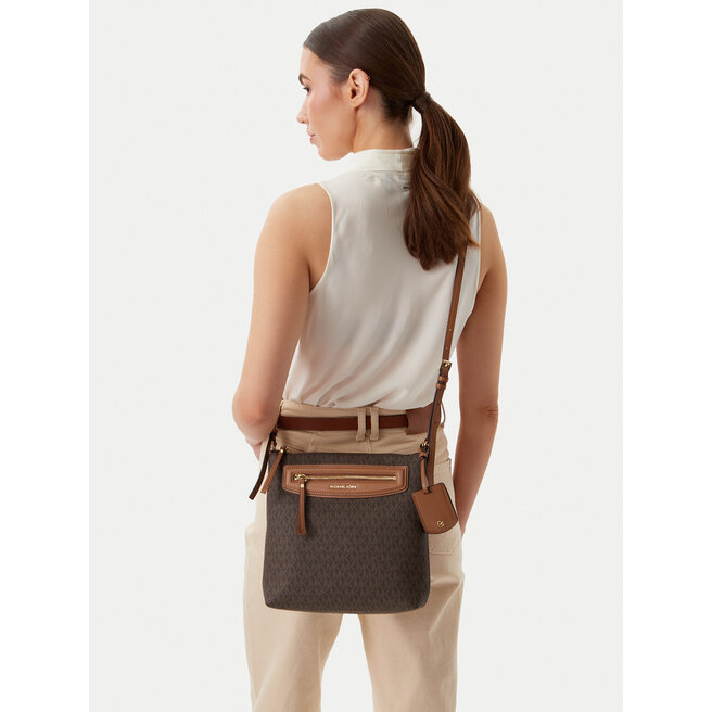 Torebka MICHAEL Michael Kors Jet Set Travel 32S6GTVC7B Brązowy -