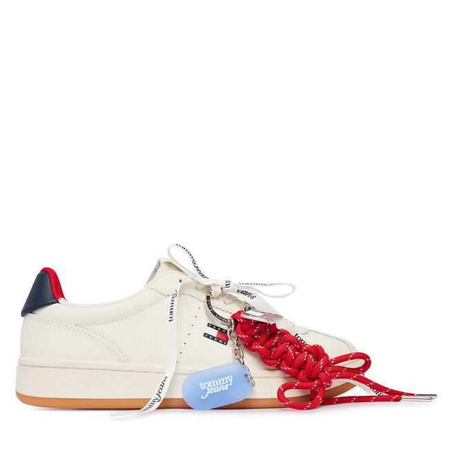 Sneakersy Tommy Jeans Archive '98 Charms EN0EN03032 Écru - kobiece