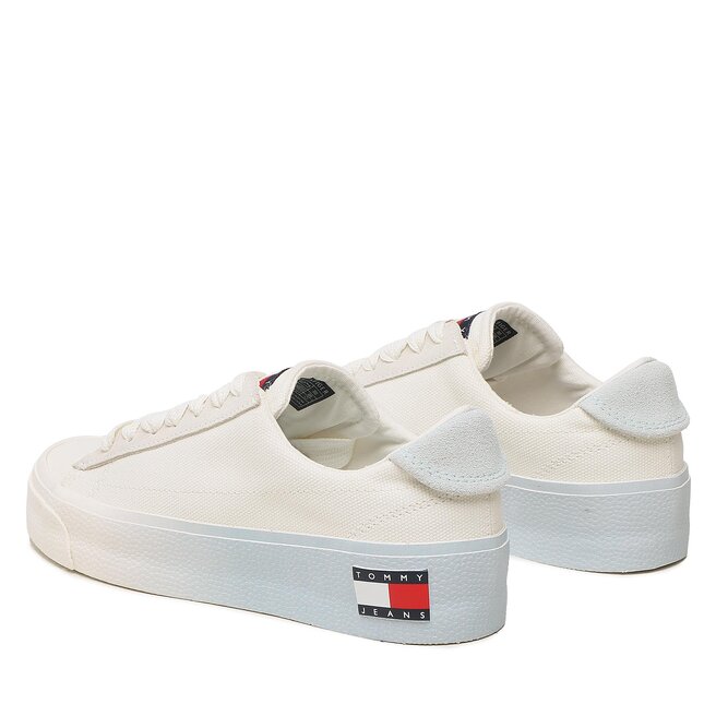 Tommy Jeans Гуменки Tommy Jeans Vulc Flatform Canvas EN0EN02096 Shimmering Blue CYO