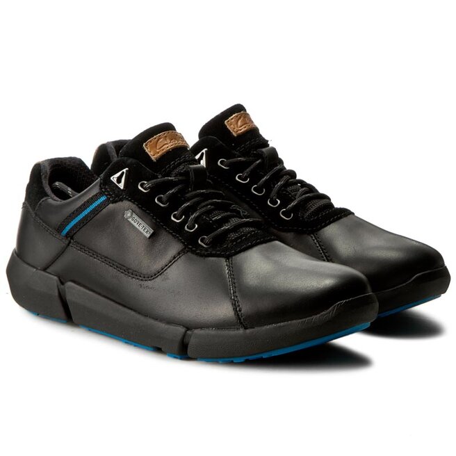 Zapatos Clarks Triman Lo Gtx GORE-TEX 261193367 Black Leather •