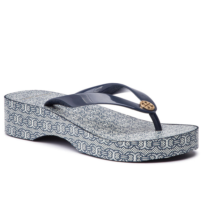 Tory burch gemini wedge online flip flop