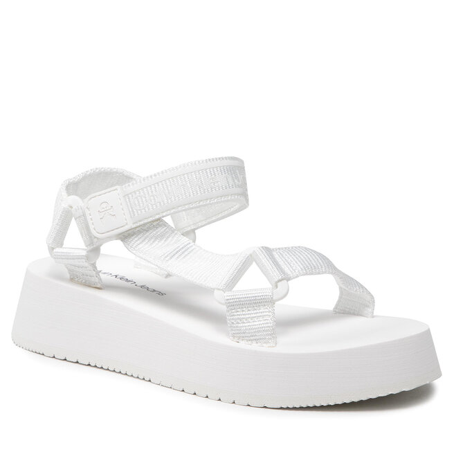 Sandale Calvin Klein Jeans Prefresato Sandal 1 YW0YW00557 Bright White YAF