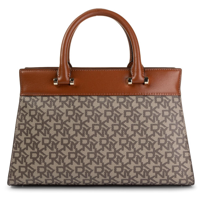 Kabelka DKNY Ava Satchel T&C Logo R93DJD67 Ecru/Crml 4EE eobuv.cz