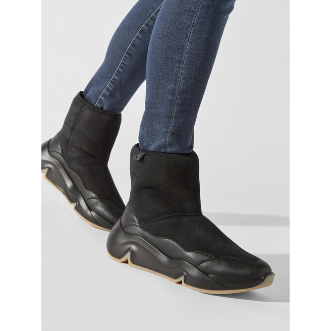 ECCO Členková obuv ECCO Chunky W 20320351052 Black/Black