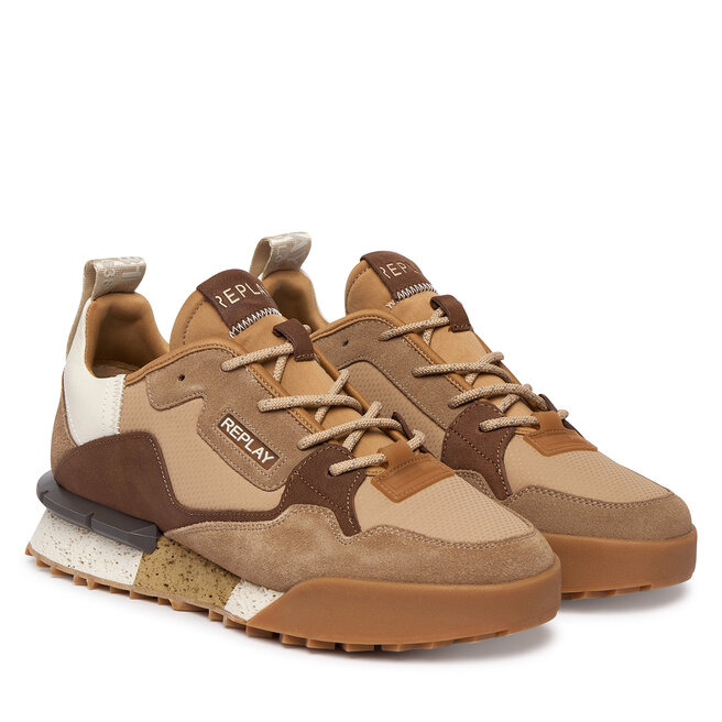 Sneakersy REPLAY GMS1P .000.C0073L Beżowy - męskie