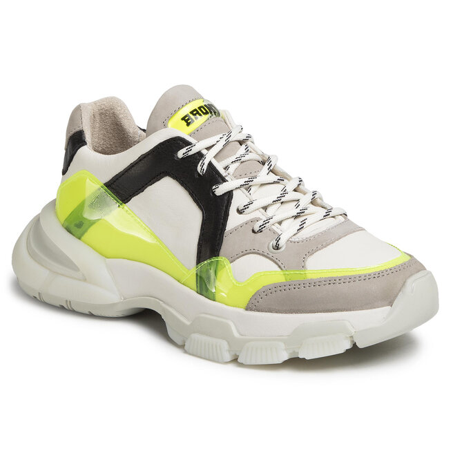 Krydret Ugle system off white yellow trainers