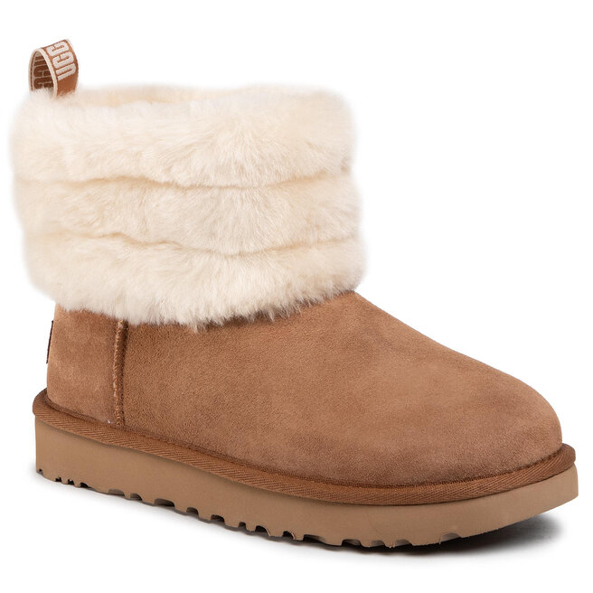 ugg fluff mini quilted chestnut