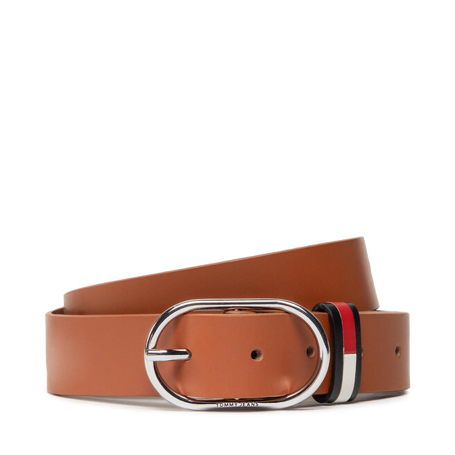 Curea de Damă Tommy Hilfiger Tailored Tjw Oval 3.0 Belt AW0AW11864 GB8