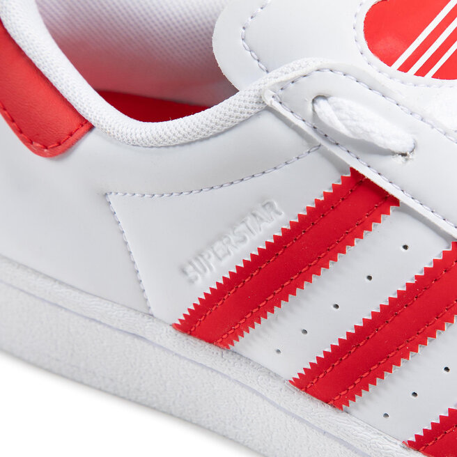 Παπούτσια adidas Superstar J FY2569 Ftwwht/Vivred/Ftwwht • Www.epapoutsia.gr