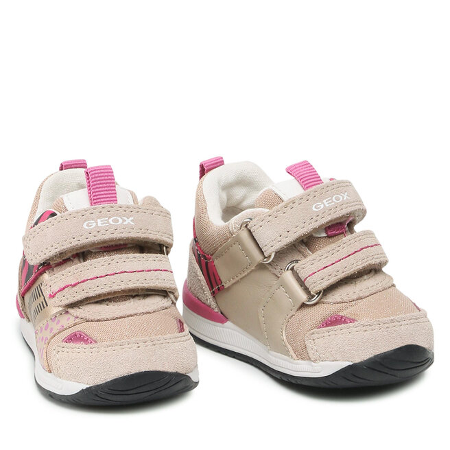Geox Сникърси Geox B Rishon G. A B150LA 022AS C5084 Beige/Fuchsia