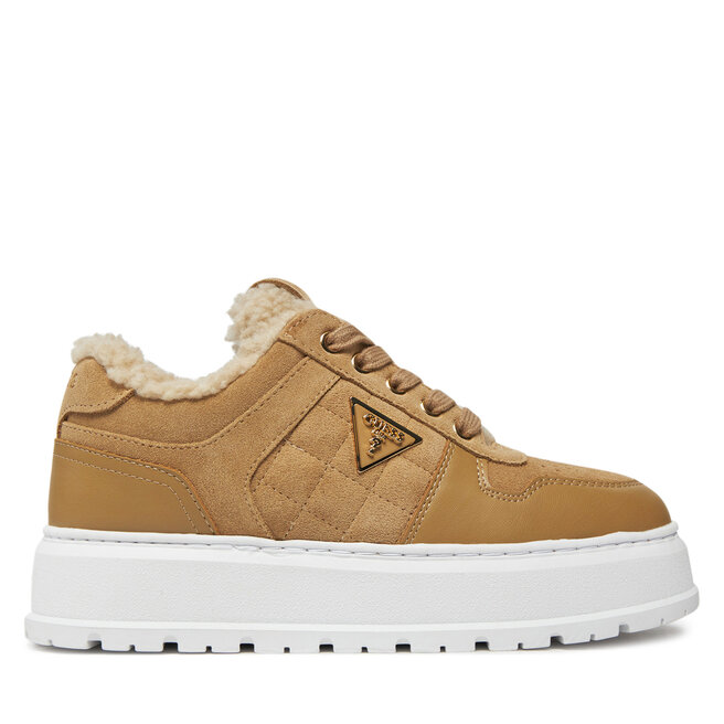 Sneakersy Guess Terria FLFTER - Beżowy