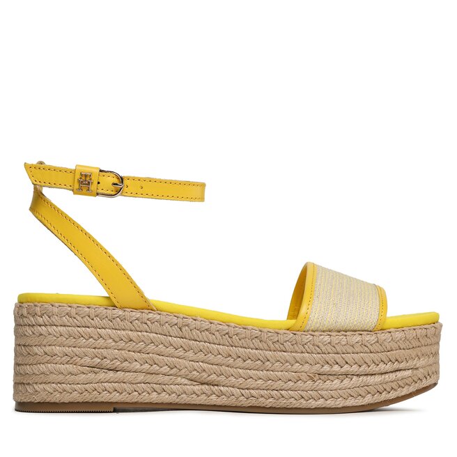Tommy hilfiger yellow sandals discount