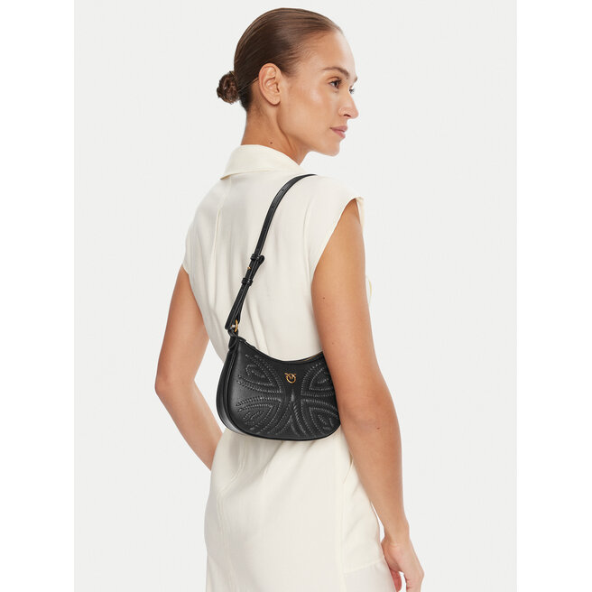 Torebka PINKO Half Moon Baby PE 25 PLTT 103538 A2C3 Czarny -