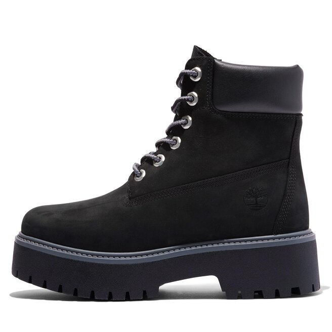 Timberland Turistická obuv Timberland Stone Street 6In Wp TB0A5RH50151 Black Nubuck