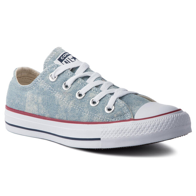 Converse Ctas Ox Washed Denim/White/White • Www.zapatos.es
