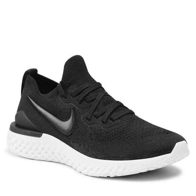 Zapatos Nike Epic React Flyknit 2 002 Black/Black/White • Www.zapatos.es