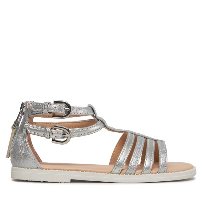 Sandały Geox J Sandal Karly Girl J7235D 0QDAJ - S Srebrny