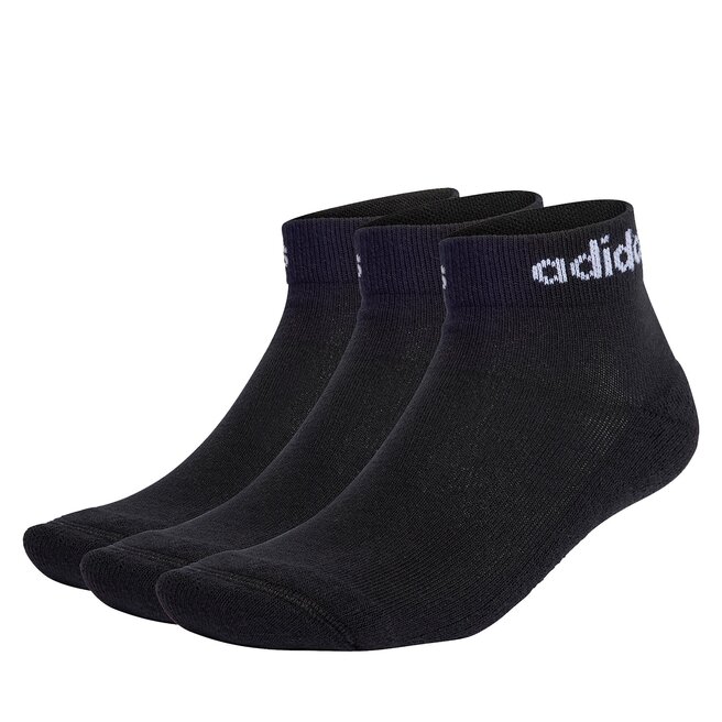 Κάλτσες Κοντές Unisex adidas Linear Ankle Socks Cushioned Socks 3 Pairs IC1303 black/white