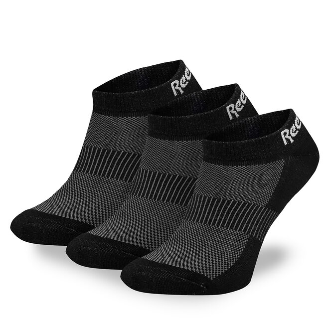 Zestaw 3 par niskich skarpet unisex Reebok - (3-pack) Czarny