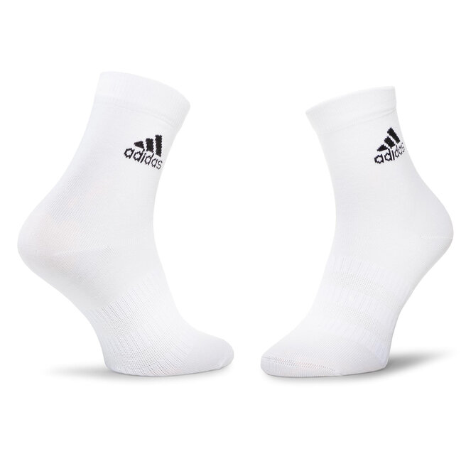 adidas Sada 3 párů vysokých ponožek unisex adidas Ligth Crew 3Pp DZ9392 Mgreyh/White/Black