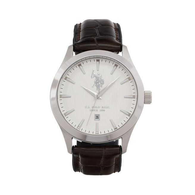 Zegarek U.S. Polo Assn. Yale USP7369WH Brązowy -