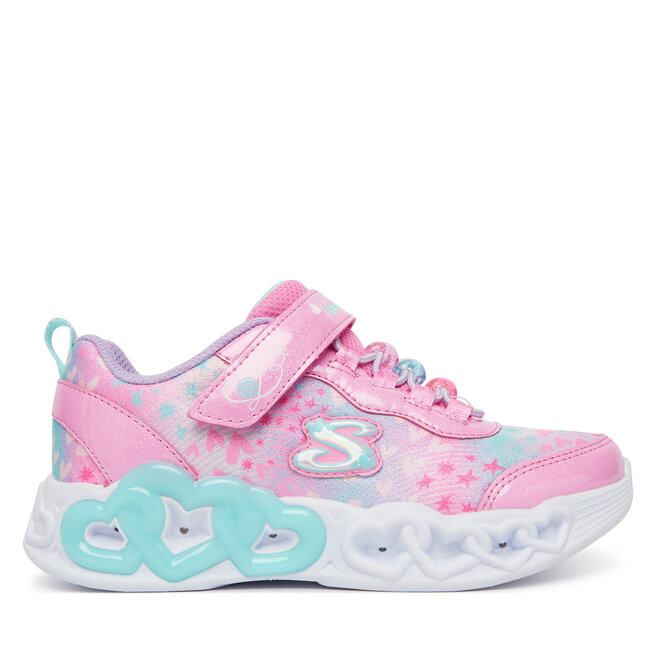 Sneakersy Skechers Infinite Heart Lights 303261L/PKMT Różowy - dziewczęce