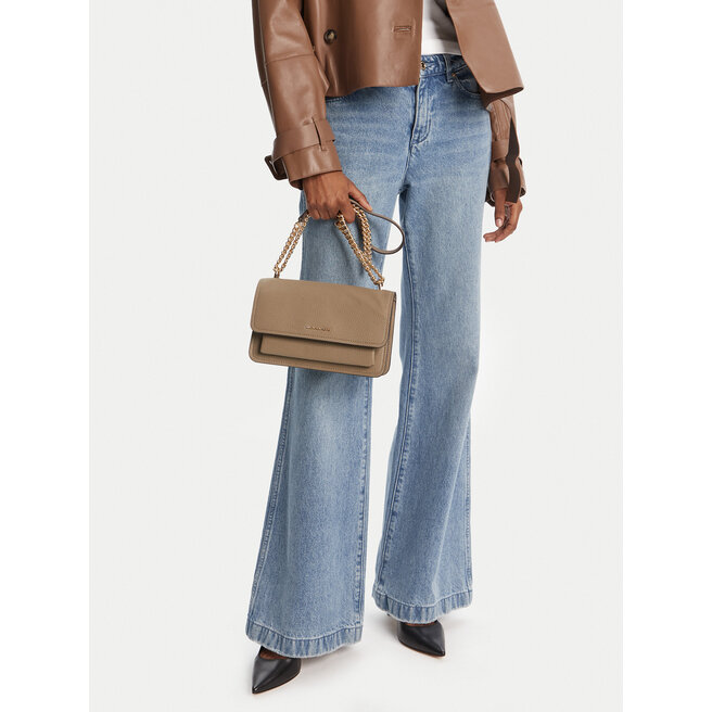 Torebka MICHAEL Michael Kors Claire 30T4GC7L3T Beżowy -