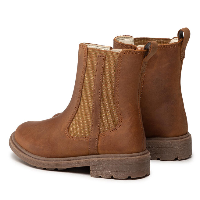 Clarks Kozačky Clarks Astrol Orin T 261541686 Tan Leather