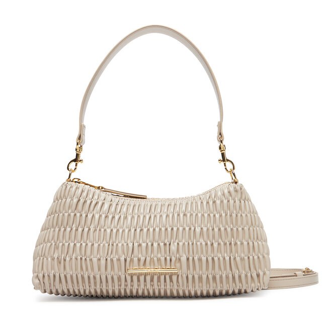Torebka Calvin Klein Ruched Drop Shoulder Bag - Beżowy