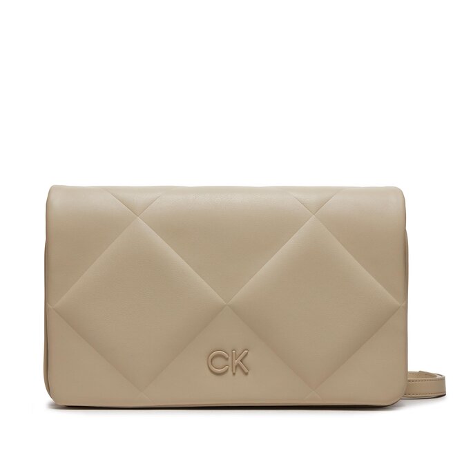 Torebka Calvin Klein Quilt - Beżowy