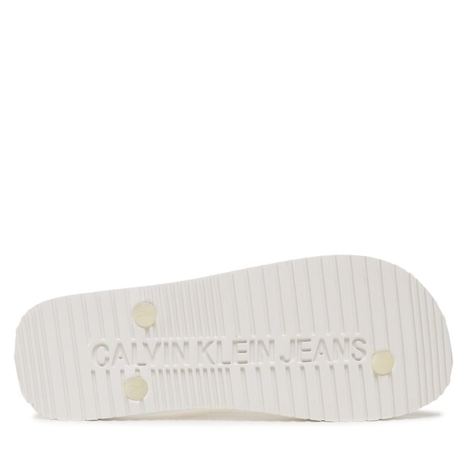 Calvin Klein Jeans Flip flop Calvin Klein Jeans Beach Sandal Logo YM0YM00656 White YBR