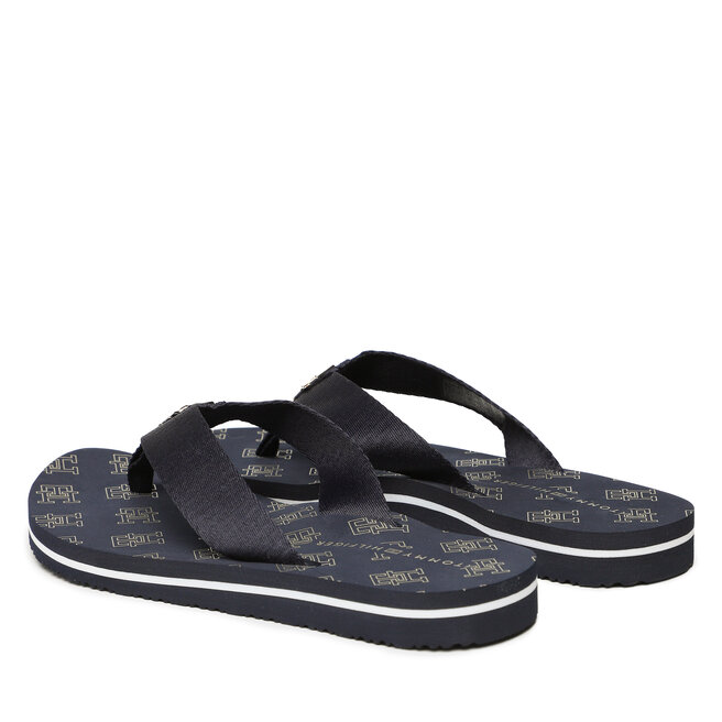 Tommy Hilfiger Zehentrenner Tommy Hilfiger Th Elevated Flip Flop FW0FW07420 Space Blue DW6