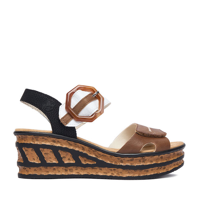 Sandały Rieker CEO-68176-64 Brązowy - kobiece