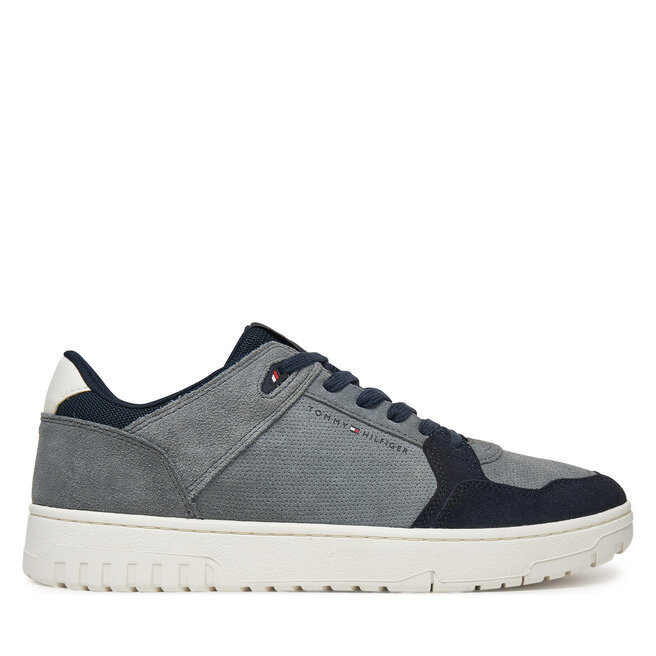 Sneakersy Tommy Hilfiger Basket Core Lite Suede - Szary