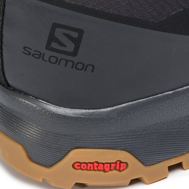 Salomon Trekingová obuv Salomon Outsnap Cswp 409220 28 V0 Black/Ebony/Gum1A