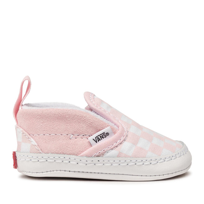 Tenisówki Vans Slip-On V Crib VN0A2XSL04E1 Różowy - dziewczęce