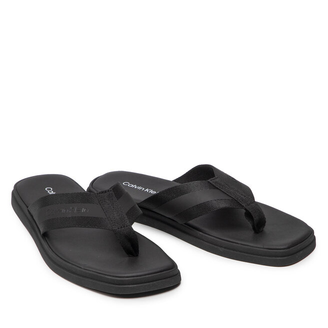 Calvin Klein Σαγιονάρες Calvin Klein Leather Thong Wb HM0HM00464 Ck Black BEH