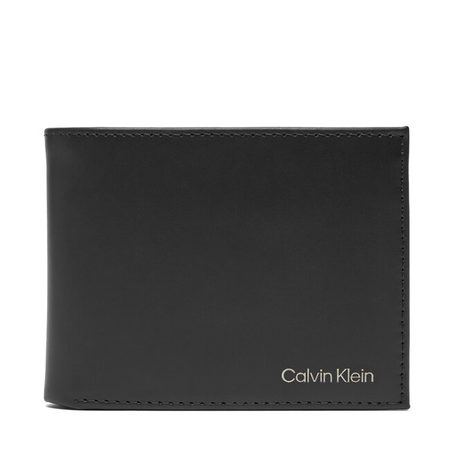 Portfel męski Calvin Klein Ck Smooth Billfold W/ Coin Walle - Czarny