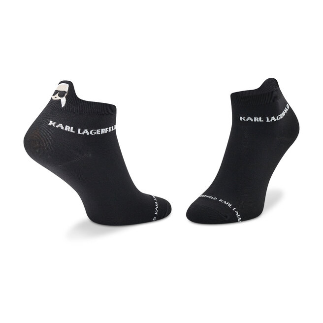 KARL LAGERFELD Set di 2 paia di calzini corti da donna KARL LAGERFELD 220W6001 Blck/Wht A998