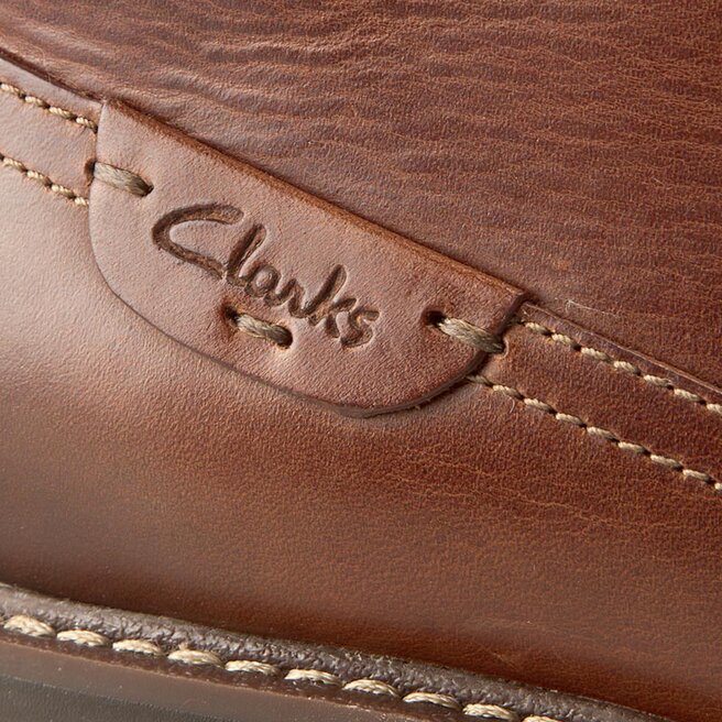 Trzewiki Clarks Montacute Duke 203510937 Dark Tan Leather