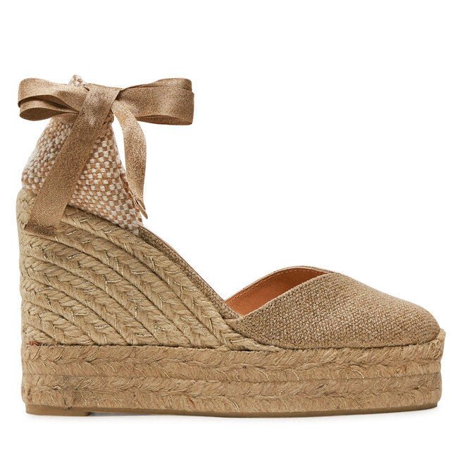 Espadryle Castañer Chiara/8Ed/032 - Złoty