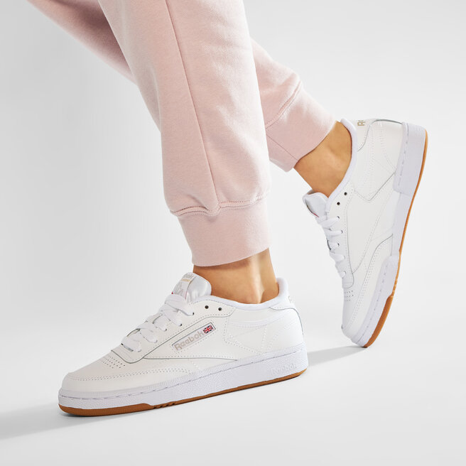 Reebok Обувки Reebok Club C 85 BS7686 White/Light Grey/Gum