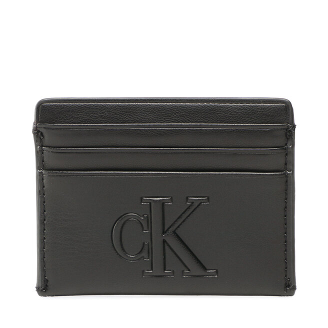 Etui pentru carduri Calvin Klein Jeans Sculpted Cardholder 6Cc Pipping K60K610349 BDS