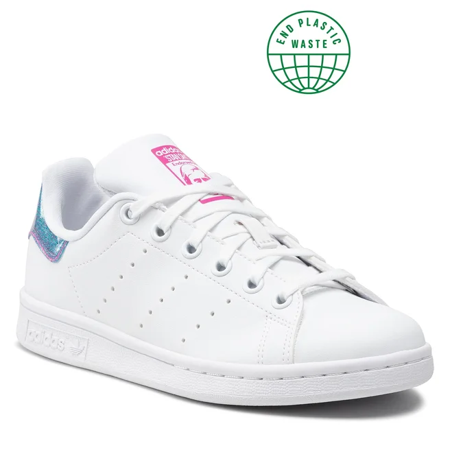 Pantofi adidas Stan Smith J GZ1548 Ftwwht/Ftwwht/Pink