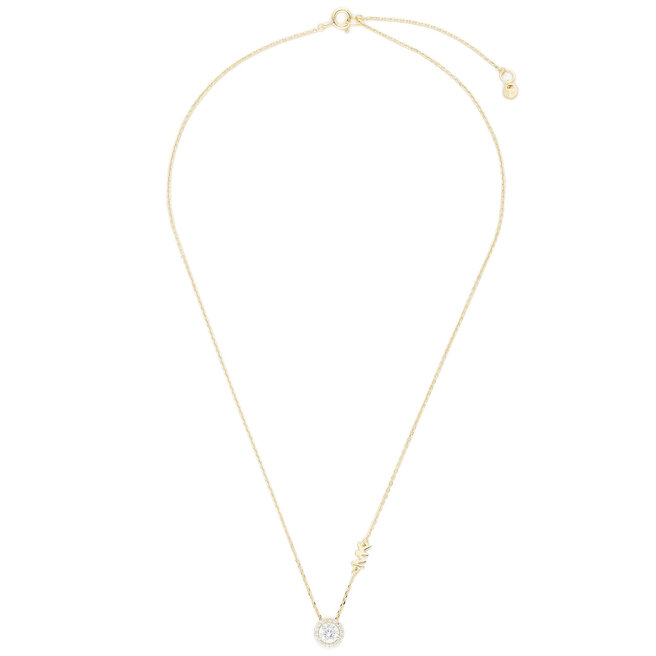 Naszyjnik Michael Kors Pave Halo Necklace - Złoty