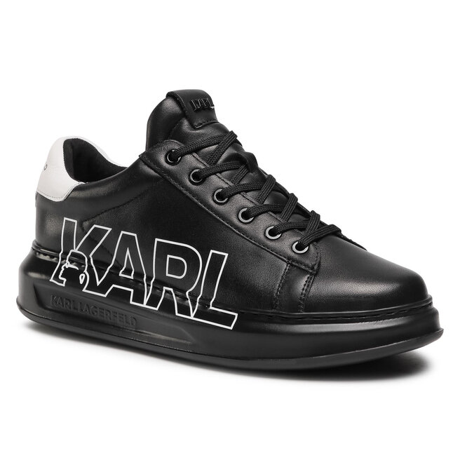 KARL LAGERFELD Sneakersy KARL LAGERFELD KL52523 Black Lthr/Mono