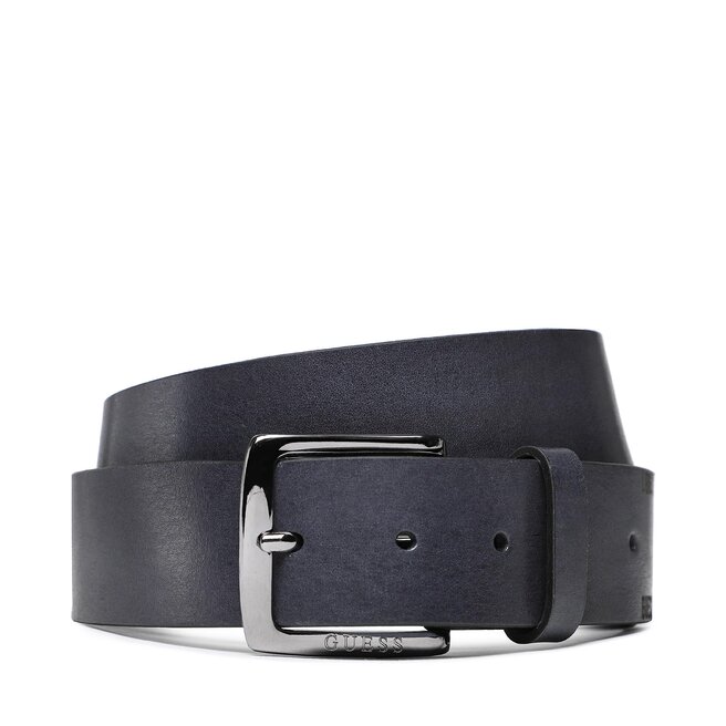 Cintura Reversibile Guess Per Uomo Agueda - Doppio Lato Nero/Grigio Fantasia, XL - Elegante E Versatile