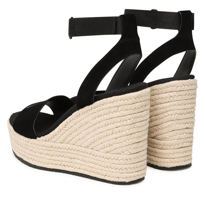 Calvin Klein Jeans Еспадрили Calvin Klein Jeans Wedge Sandal Su Con YW0YW01026 Black BDS